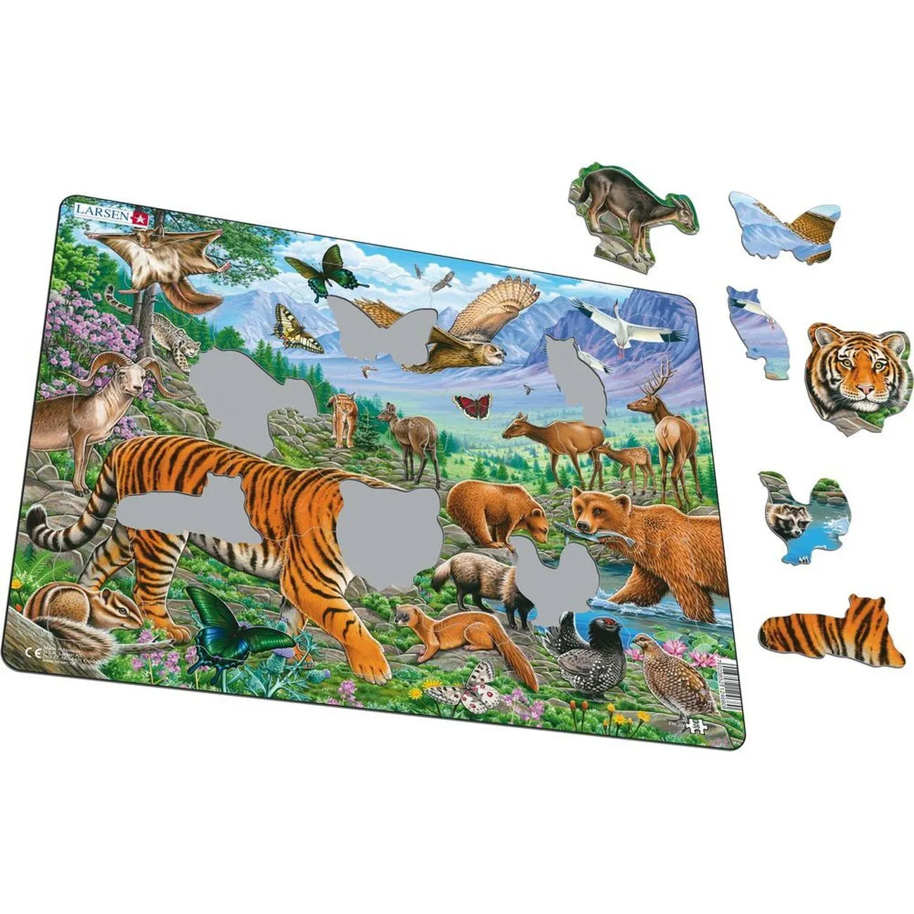 Larsen Siberian Tiger Frame Tray Puzzle