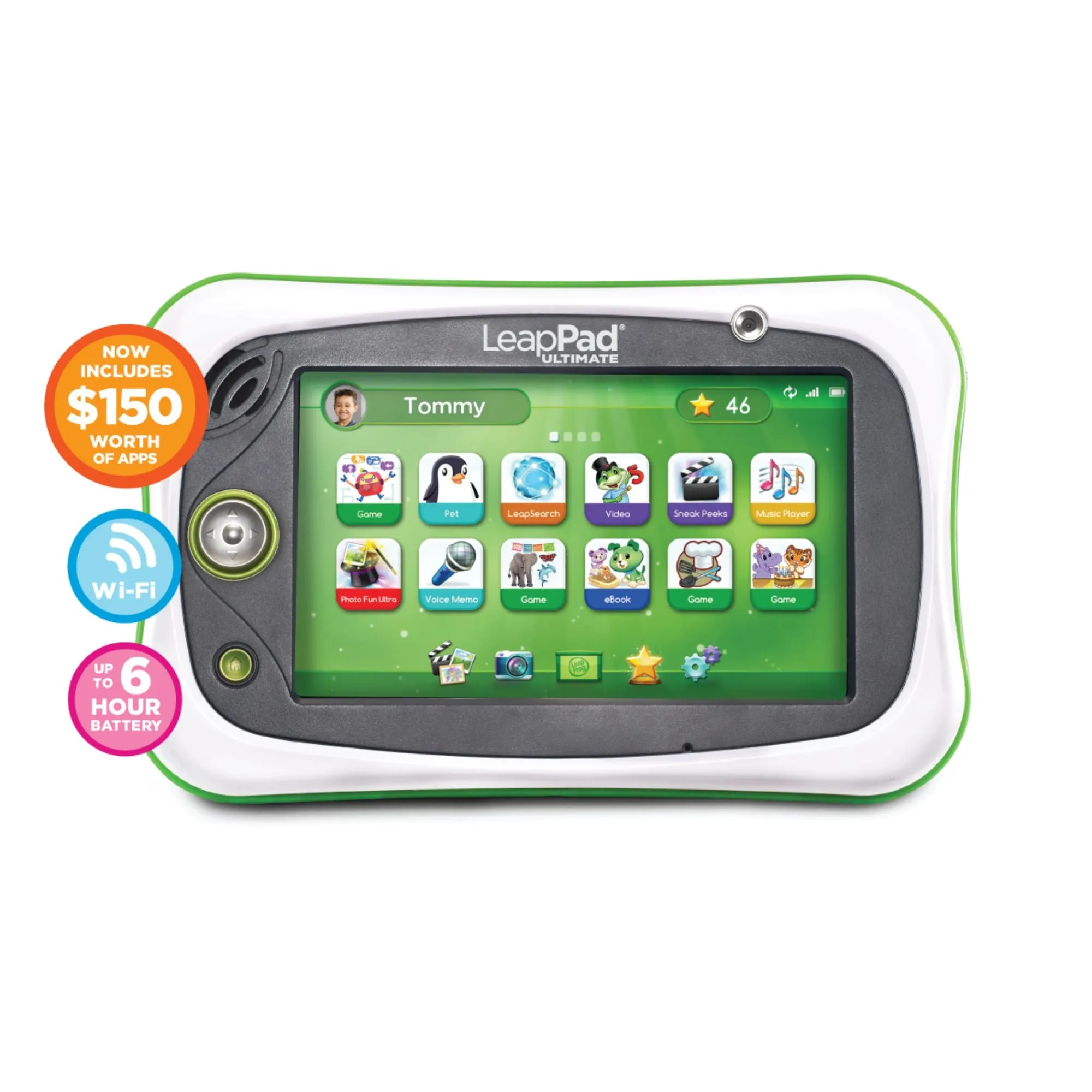 LeapFrog LeapPad Ultimate Ready For School Tablet Green