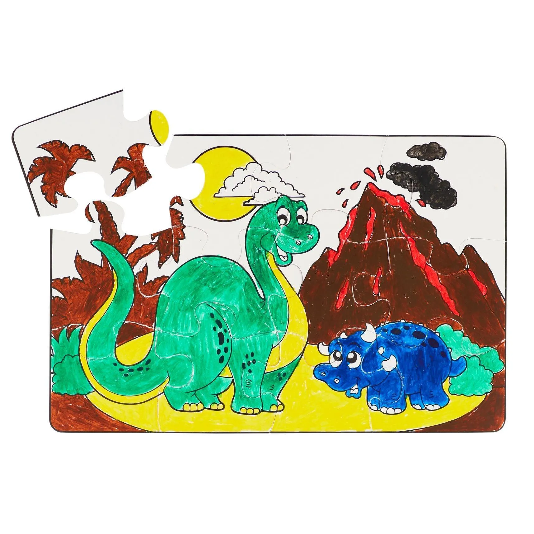 Little Brian Dinosaur World Paint Sticks Paint-A-Puzzle