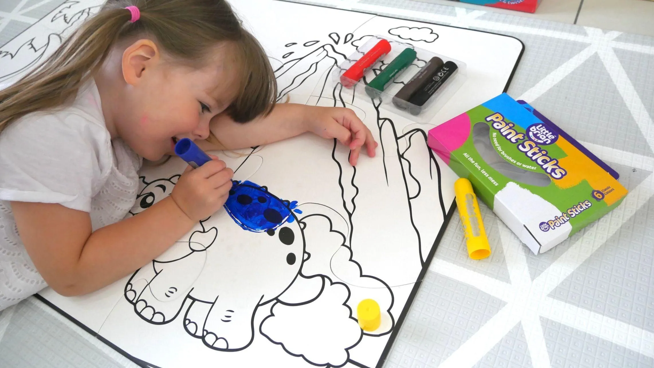 Little Brian Dinosaur World Paint Sticks Paint-A-Puzzle