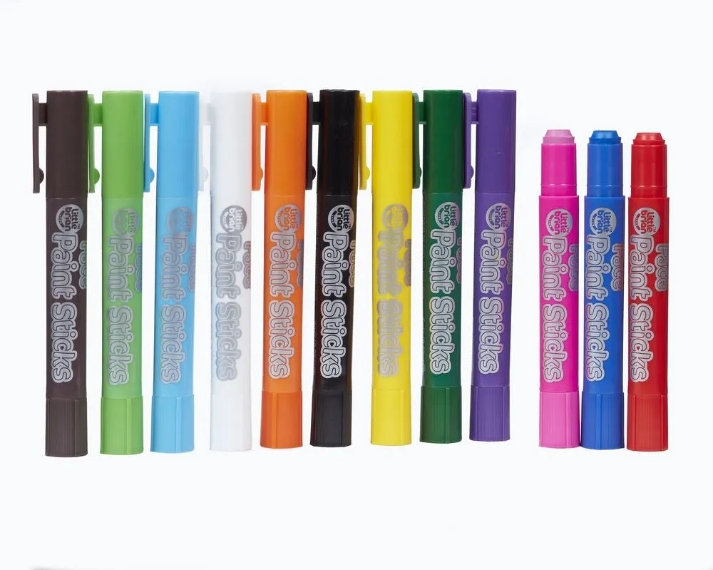 Little Brian Face Paint Sticks Classic Colours 12 Pack