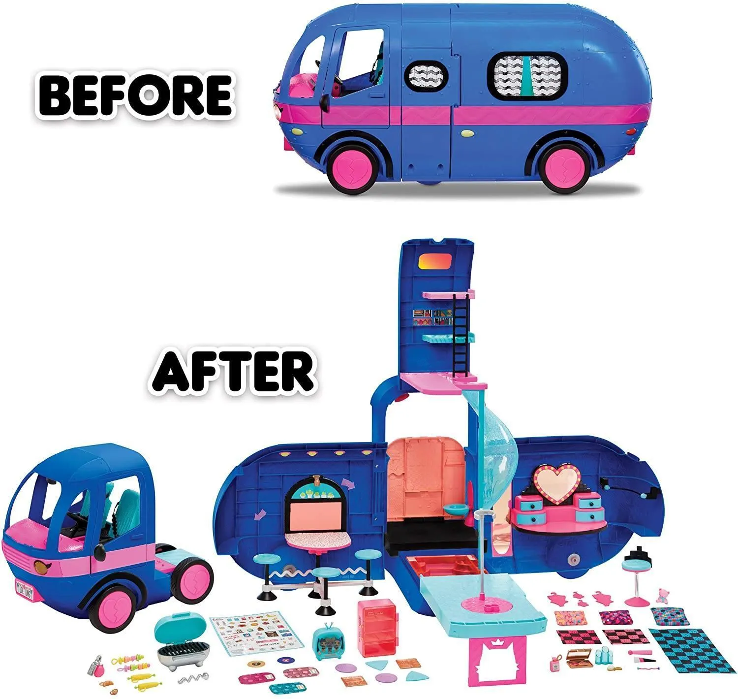 L.O.L. Surprise! OMG 4-in-1 Glamper Fashion Camper - With 55  Surprises