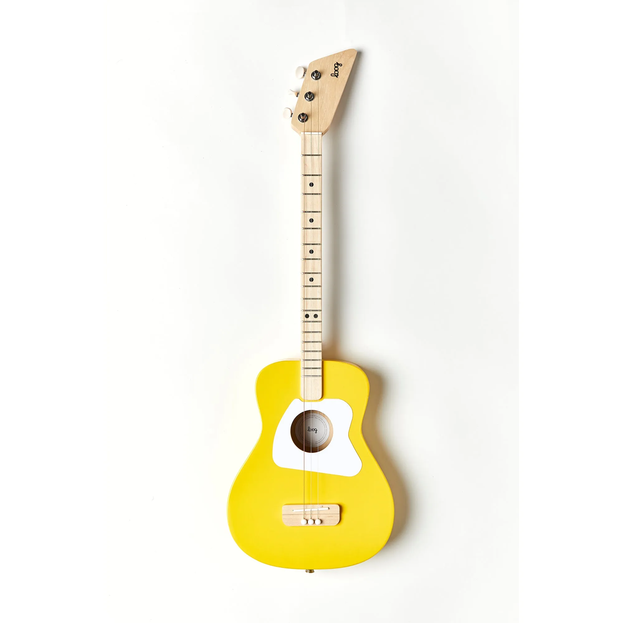 Loog Pro Acoustic Guitar Bundle with Bag, Strap and Stand (Includes FREE App, Flashcards & Chord Diagram)