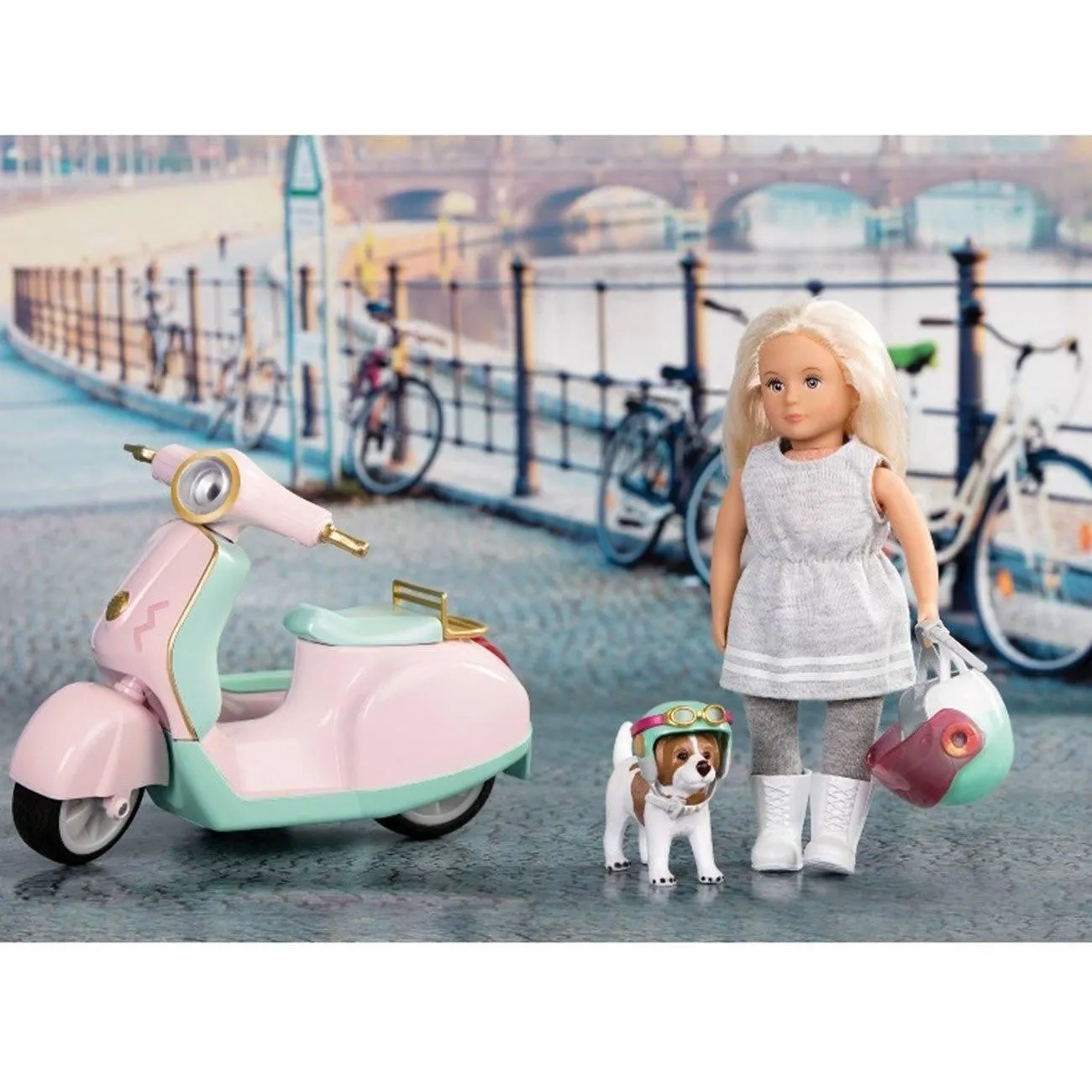 LORI Let's Go For A Spin Scooter Playset