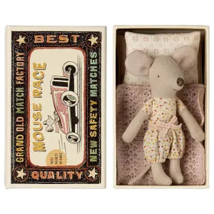 Maileg | Little Sister Mouse in Matchbox
