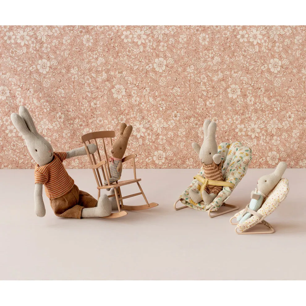 Maileg Rabbit, My - Light Blue Check