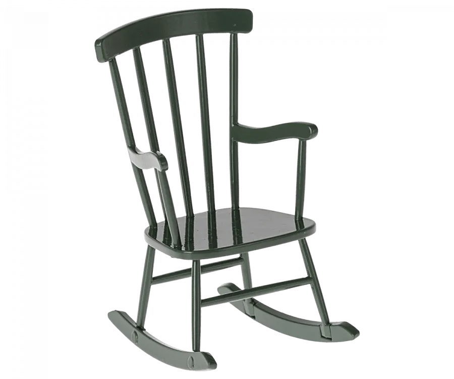 Maileg Rocking Chair Dark Green Mouse Size BACK IN STOCK