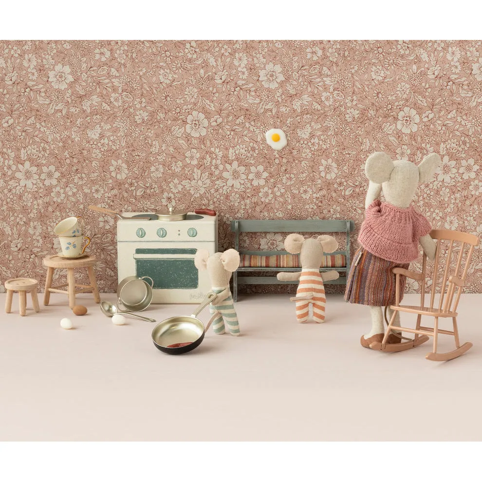Maileg Rocking Chair, Mini - Dark Powder