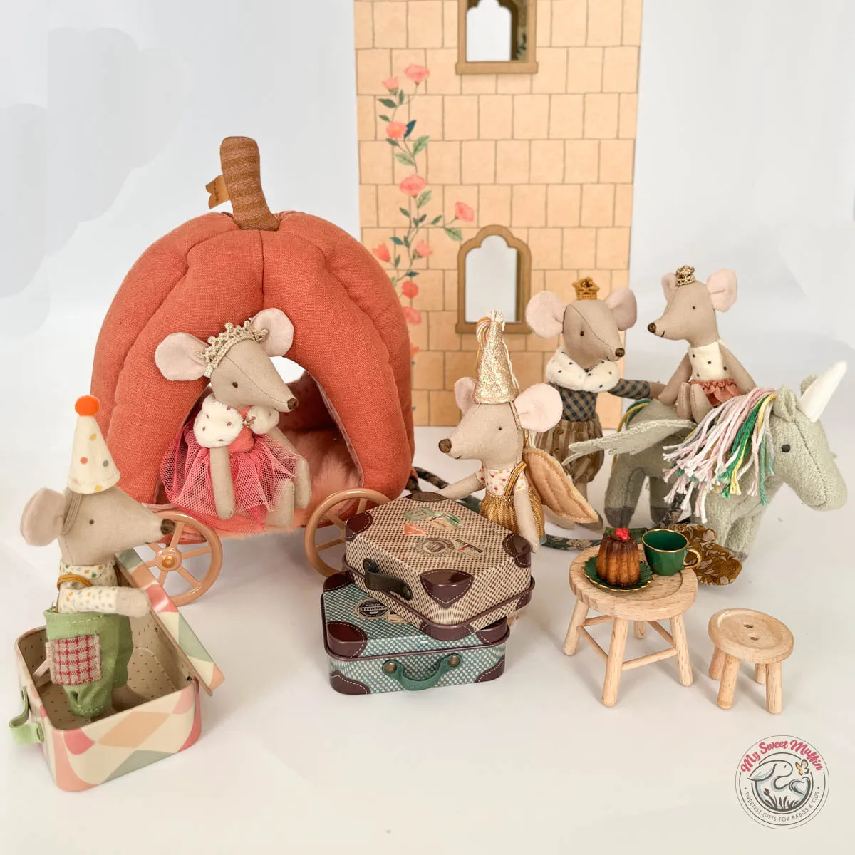 Maileg Royal Twin Little Sister and Brother Mouse in Box, 2025