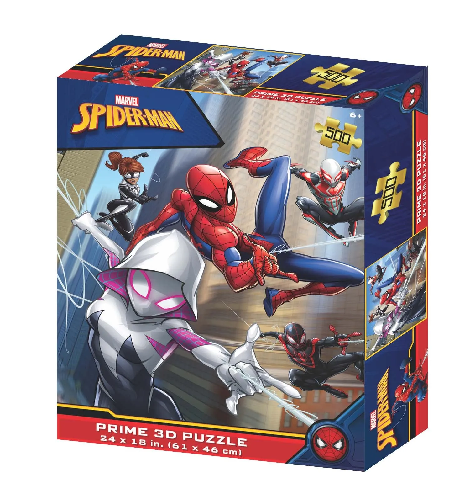 Marvel Spider-Man Multi Character Prime 3D 500 Piece Puzzle