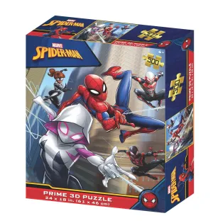 Marvel Spider-Man Multi Character Prime 3D 500 Piece Puzzle