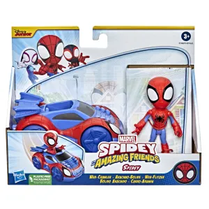Marvel Spidey & His Amazing Friends Vehicle And Figure Spidey Web-Crawler