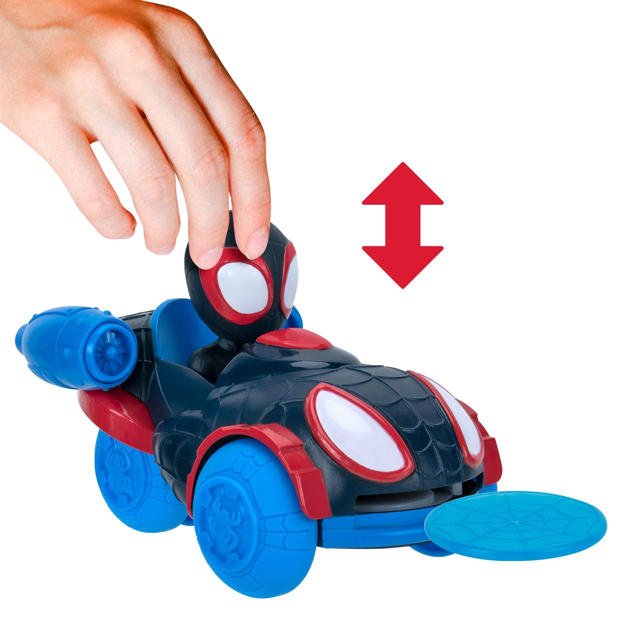 Marvel Spidey And His Amazing Friends Disc Dashers Vehicle Miles Morales Spider-Man
