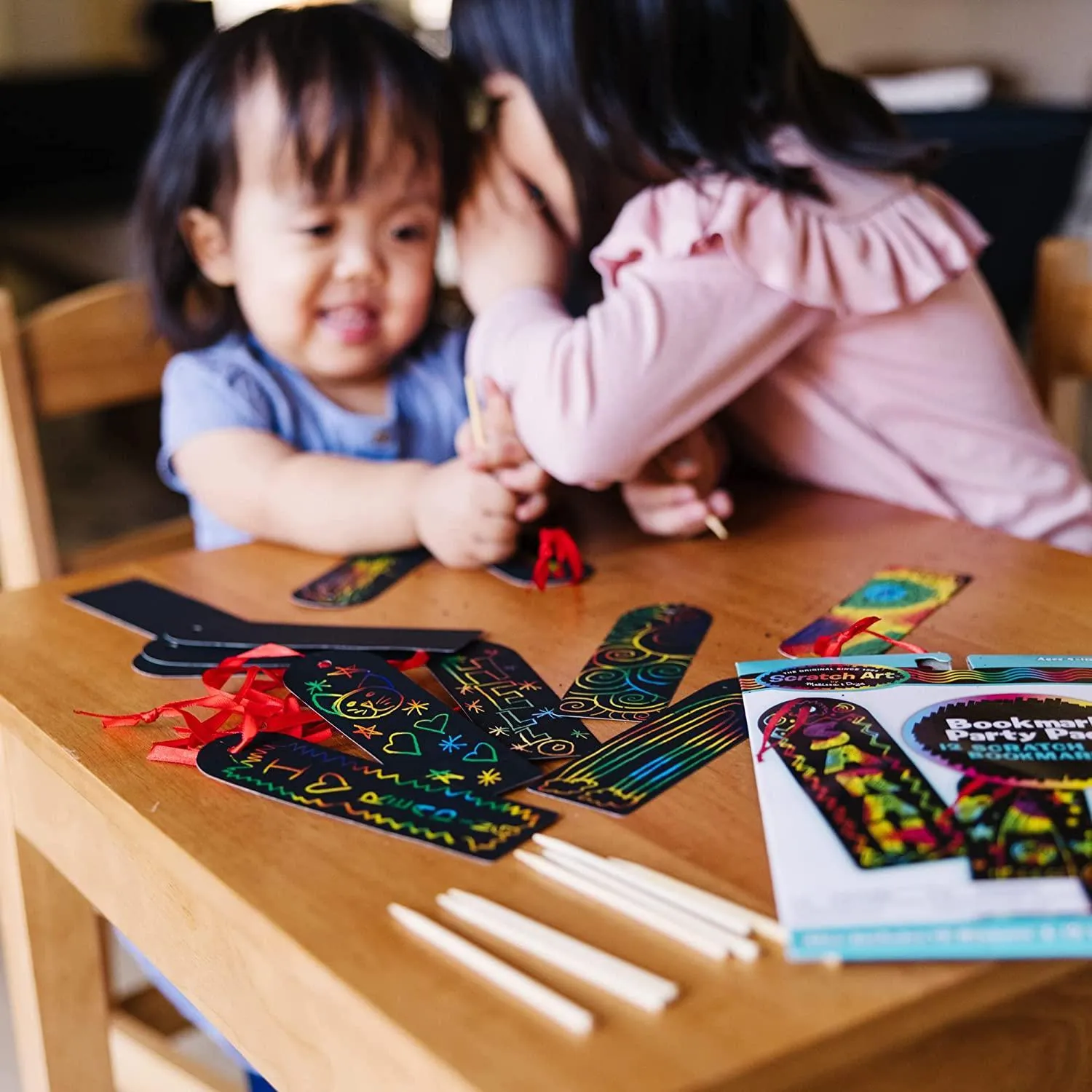 Melissa & Doug Bookmark Scratch Art Party Pack