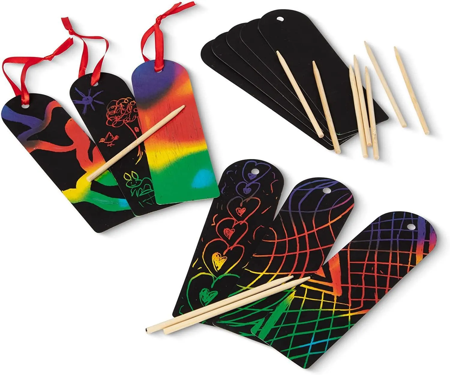 Melissa & Doug Bookmark Scratch Art Party Pack