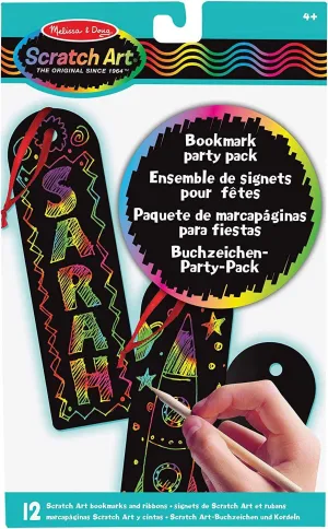 Melissa & Doug Bookmark Scratch Art Party Pack