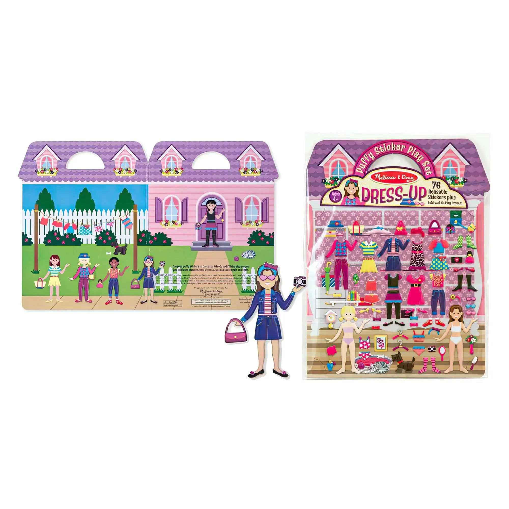 Melissa & Doug Dress-Up Reusable Puffy Stickers