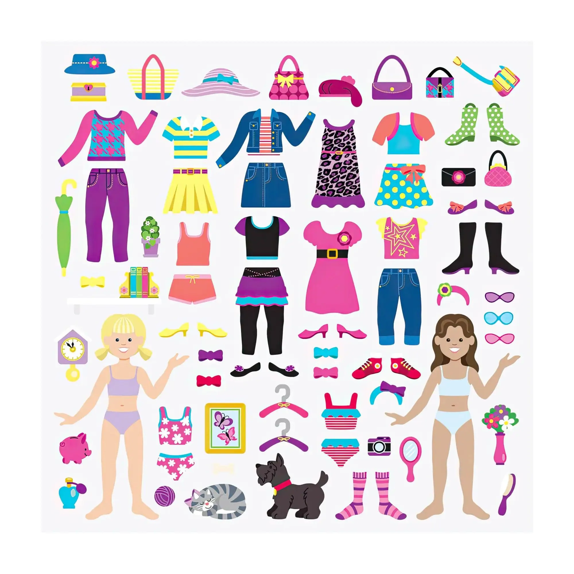 Melissa & Doug Dress-Up Reusable Puffy Stickers