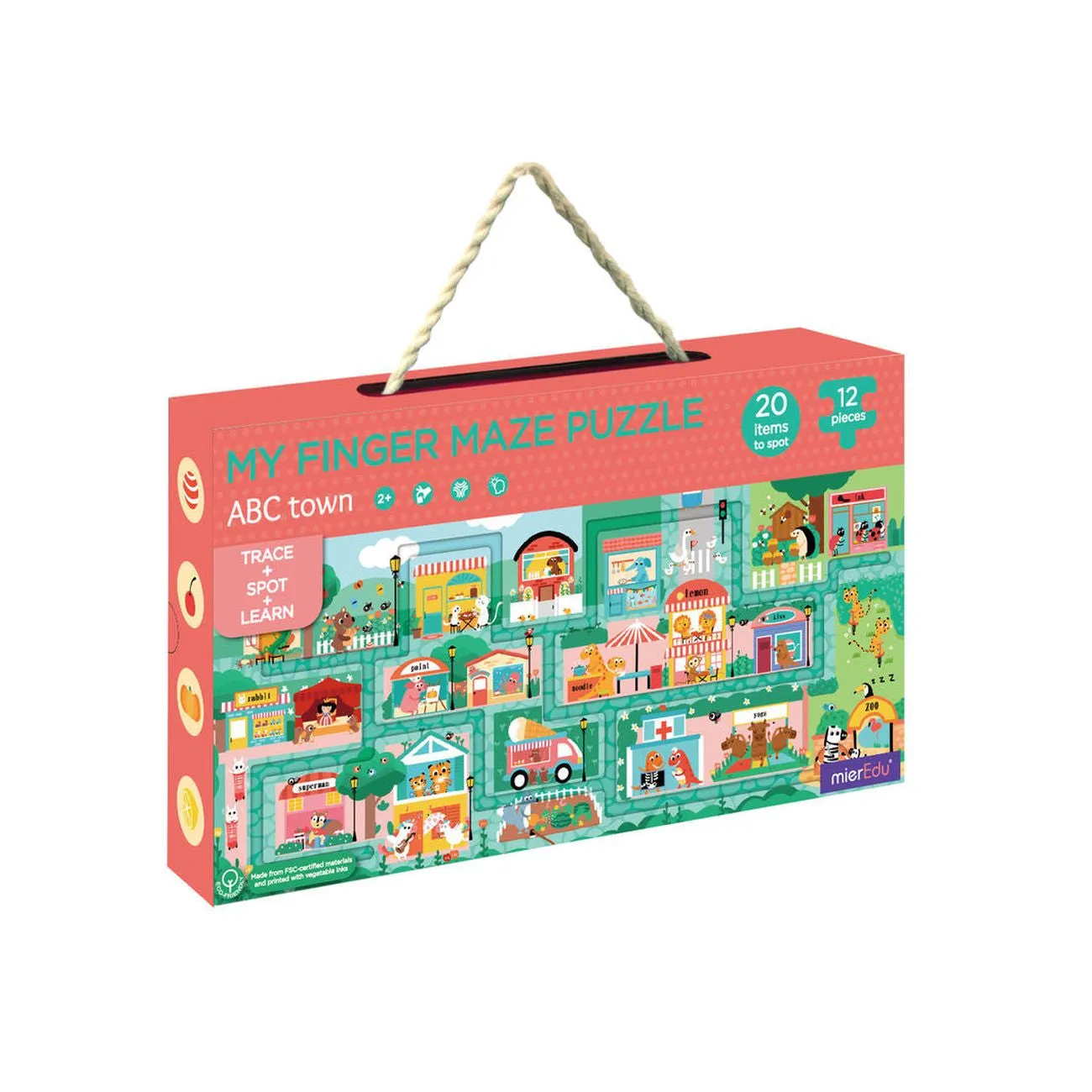 Mieredu My Finger Maze Puzzle Abc Town