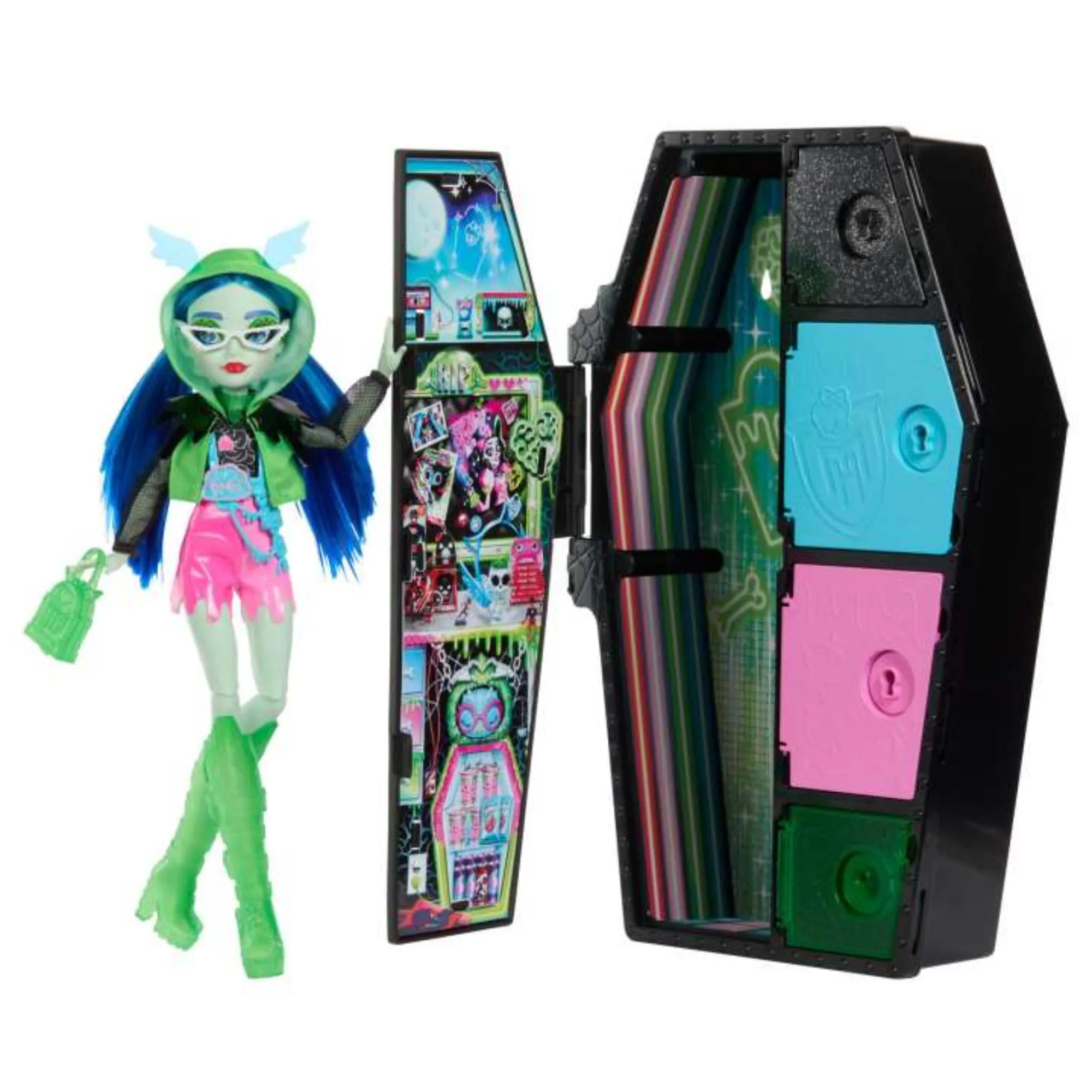 Monster High Skulltimate Secrets Neon Frights Doll - Ghoulia
