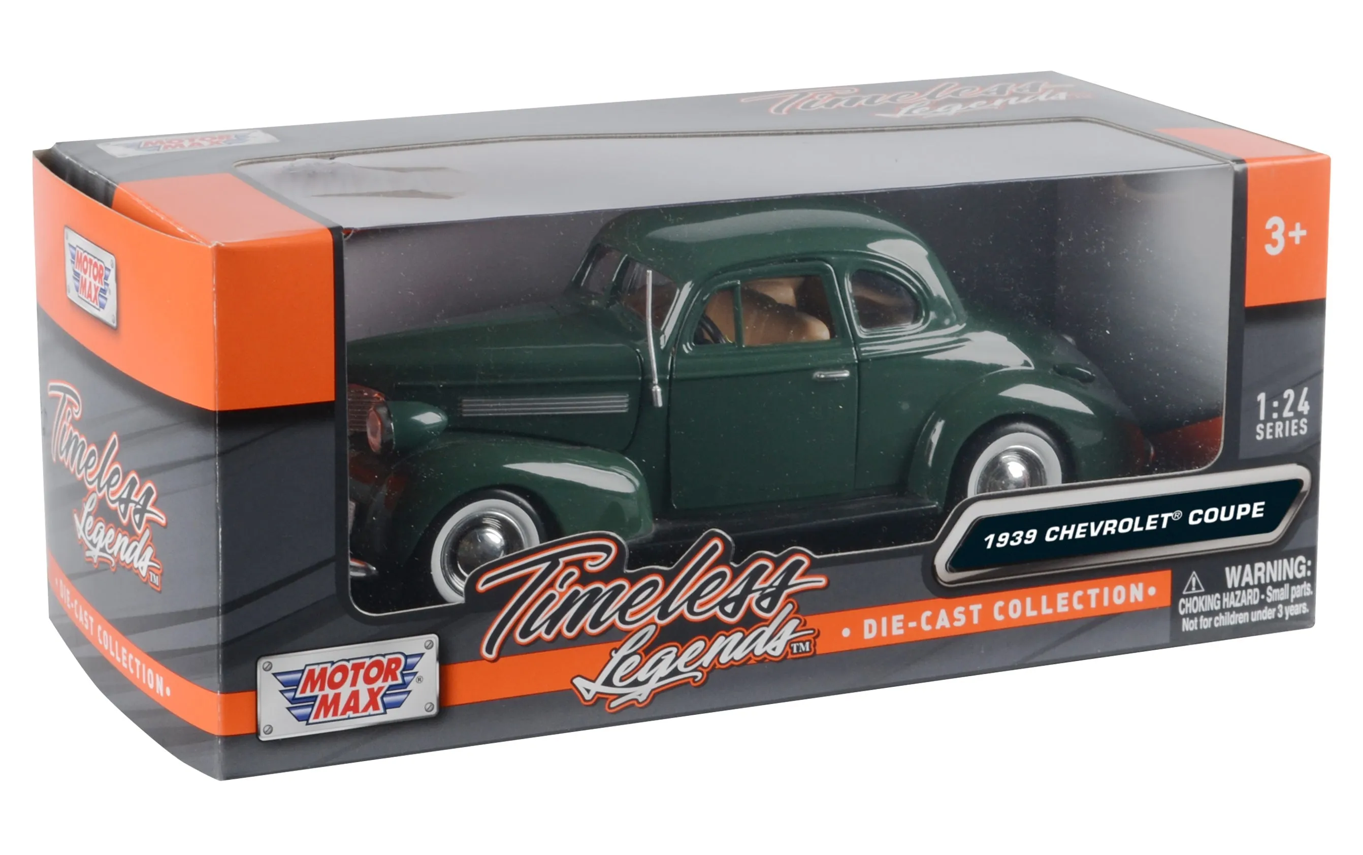 Motor Max 1:24 Timeless Legends Die-Cast Vehicle 1939 Chevrolet Coupe Assorted Styles