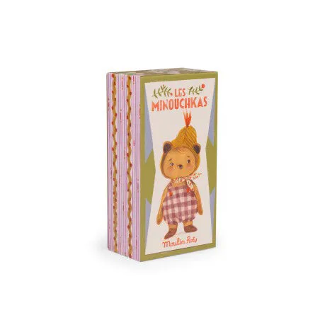 Moulin Roty Les Minouchkas Emile The Bear in Illustrated Gift Box