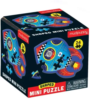 Mud Puppy 24 Piece Shaped Mini Puzzle Spaceship