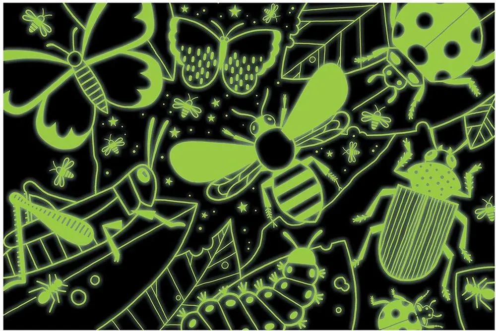 Mud Puppy Amazing Insects Glow In The Dark 100 Piece Puzzle