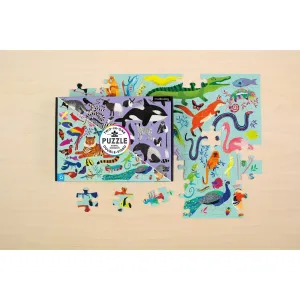 Mud Puppy Animal Kingdom Double-Sided Puzzle