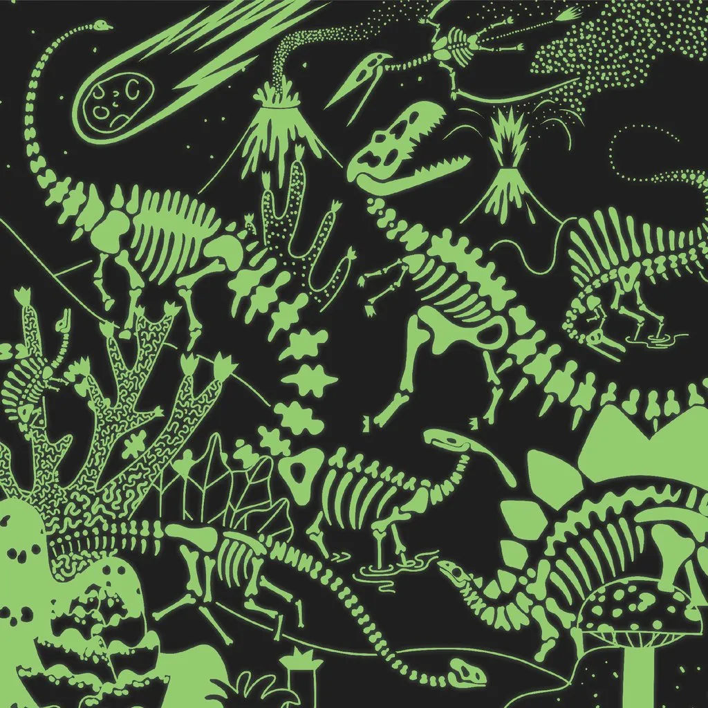 Mud Puppy Glow In The Dark Dinos Illuminated 500 Piece Puzzle