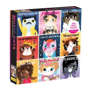 Mud Puppy Music Cats 500 Piece Puzzle