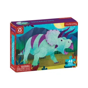 Mud Puppy Triceratops 48 Piece Mini Puzzle