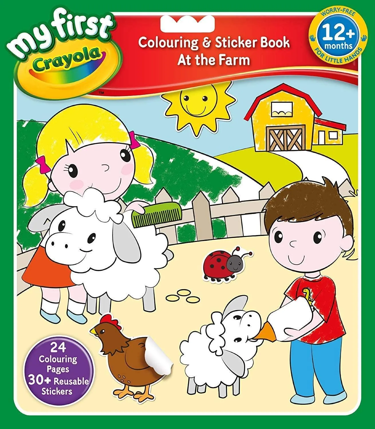 My First Crayola The Farm Colouring and Sticker Book