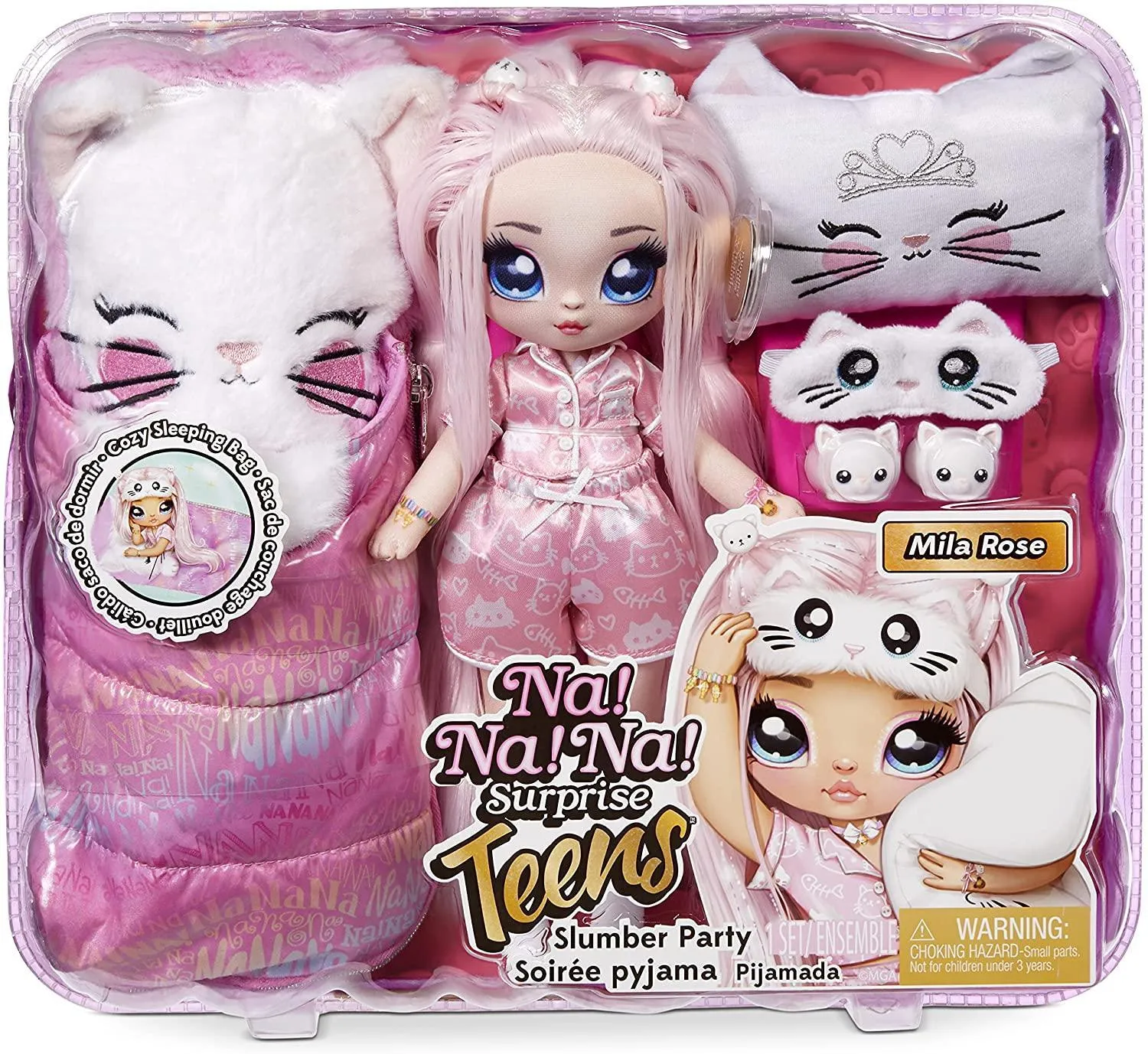 Na! Na! Na! Surprise Teens Mila Rose Persian Kitty Fashion Doll Playset