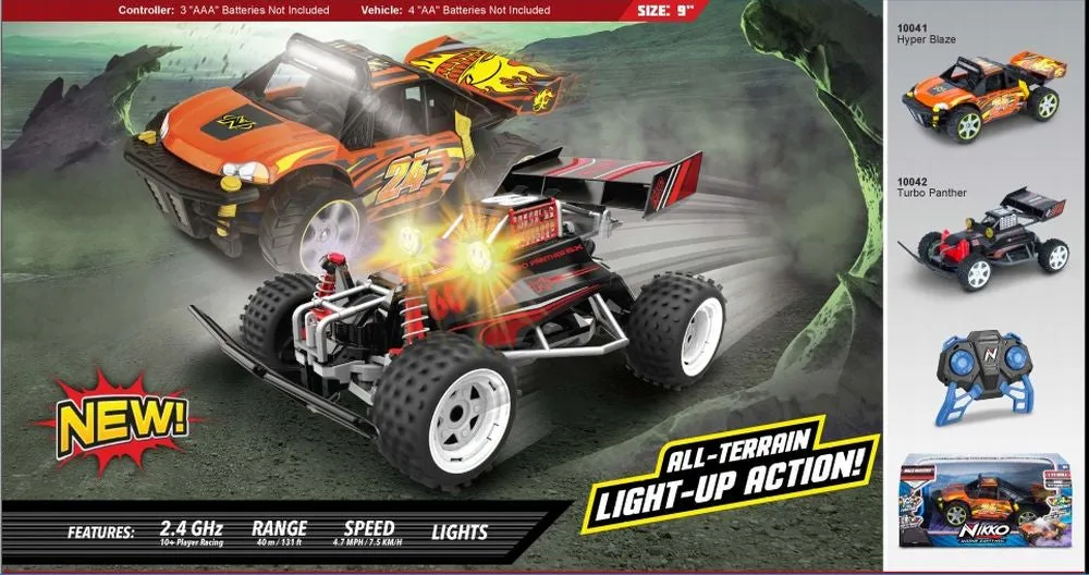 Nikko 1:18 Remote Control Race Buggies Night Panther