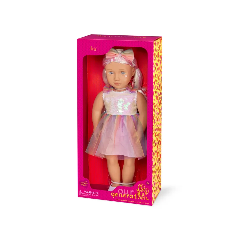 Our Generation 18 Inch Regular Doll With Unicorn Outfit Iris