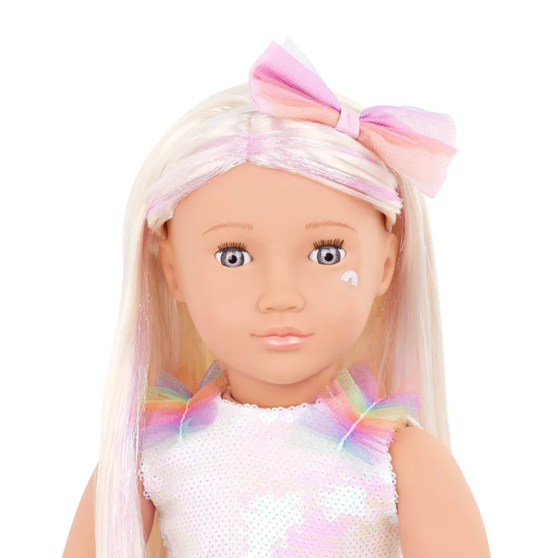 Our Generation 18 Inch Regular Doll With Unicorn Outfit Iris