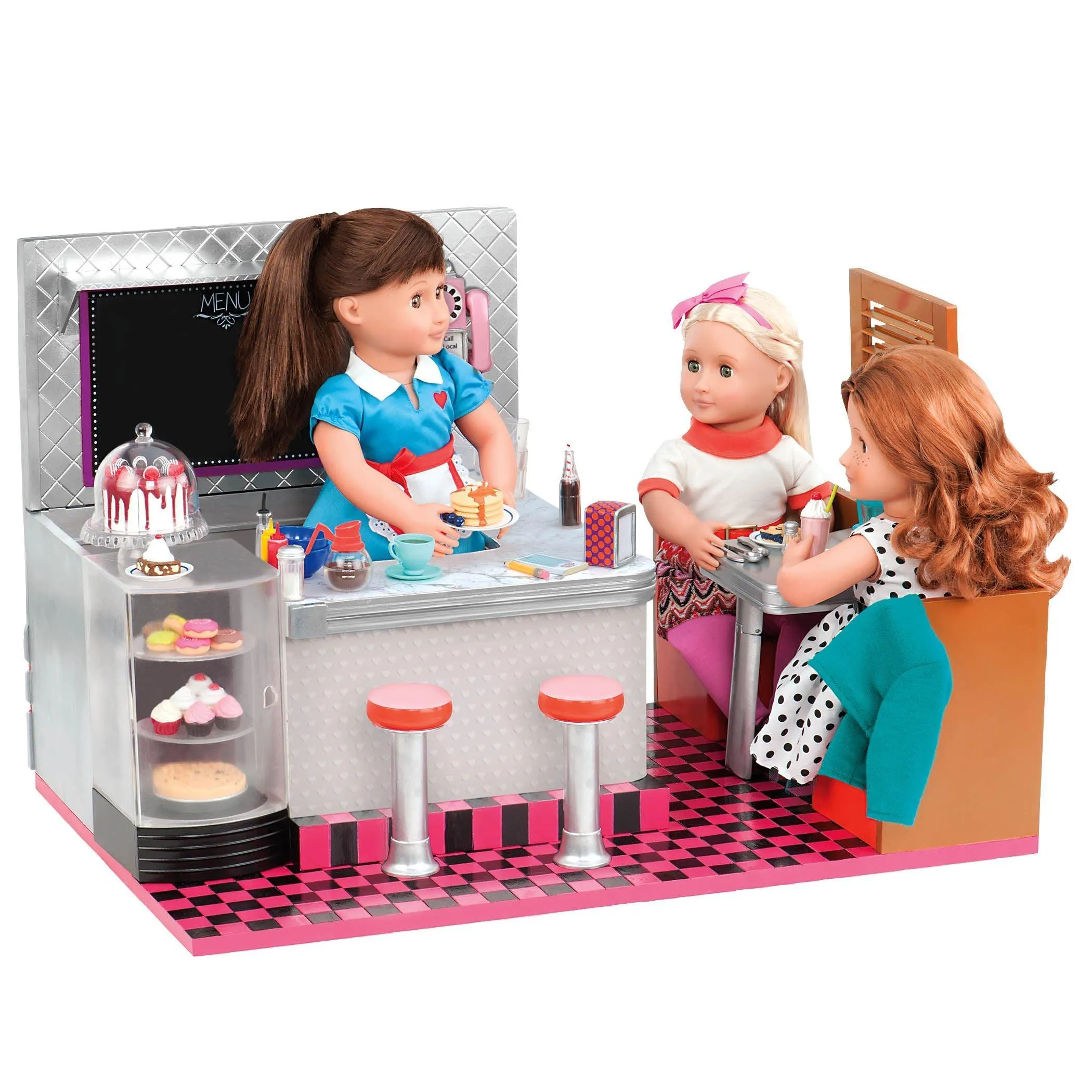 Our Generation BD67013Z Bite to Eat Retro Diner