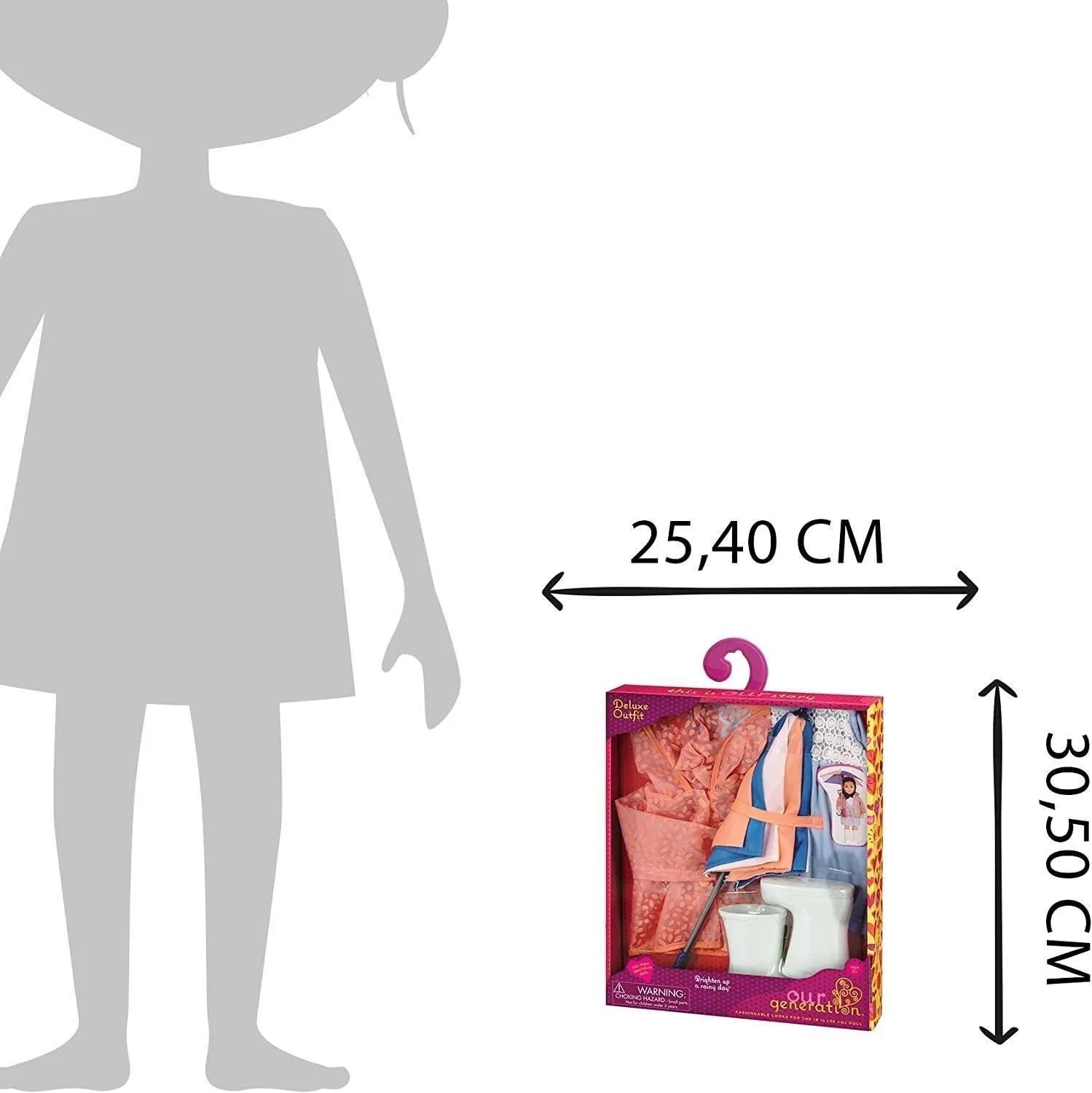 Our Generation Brighten up a Rainy Day Deluxe Outfit BD30295Z