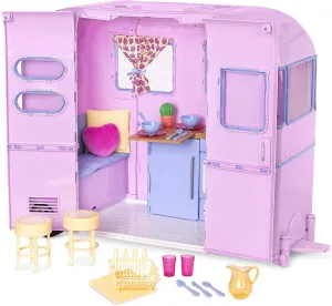 Our Generation Dolls Pink Caravan Playset