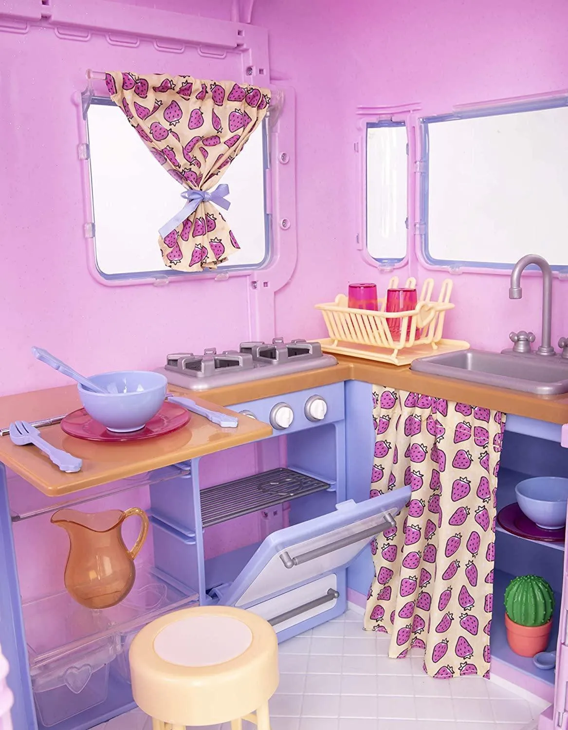 Our Generation Dolls Pink Caravan Playset