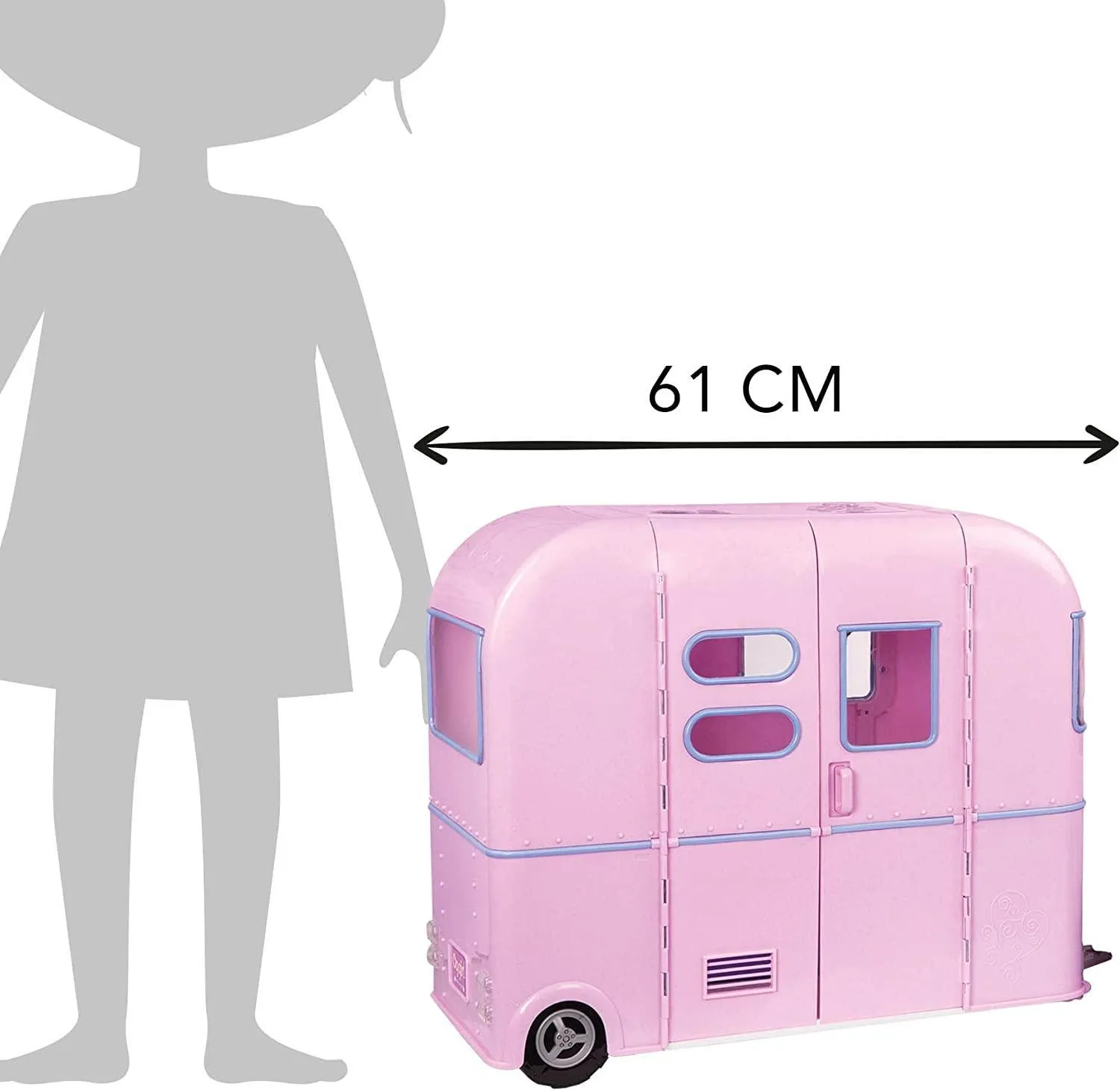 Our Generation Dolls Pink Caravan Playset