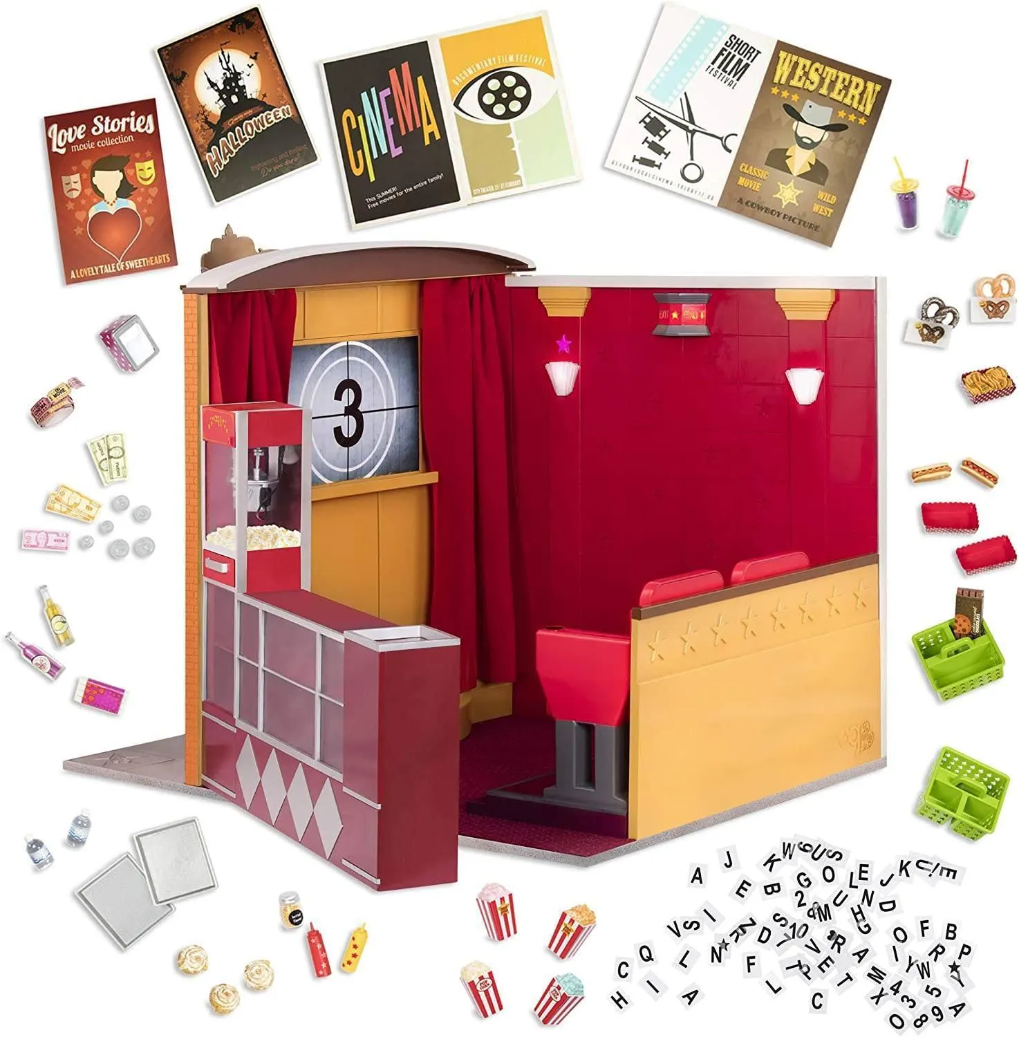 Our Generation OG Cinema Movie Theatre Set