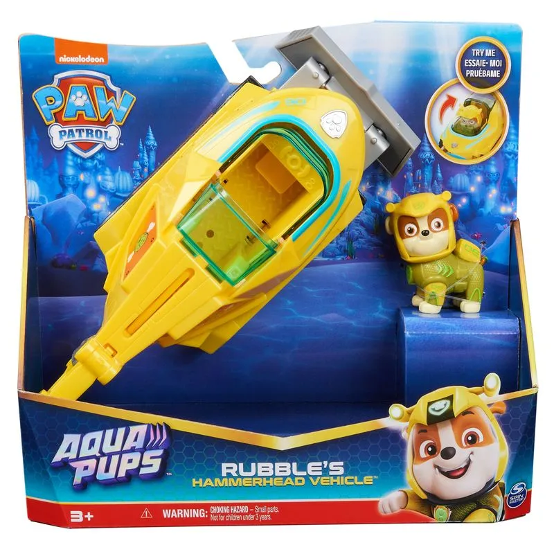 PAW Patrol Aqua Pups Themed Vehicles Rubble's Hammerhead Vehicle
