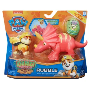 PAW Patrol Dino Rescue Pups Rubble And Triceratops