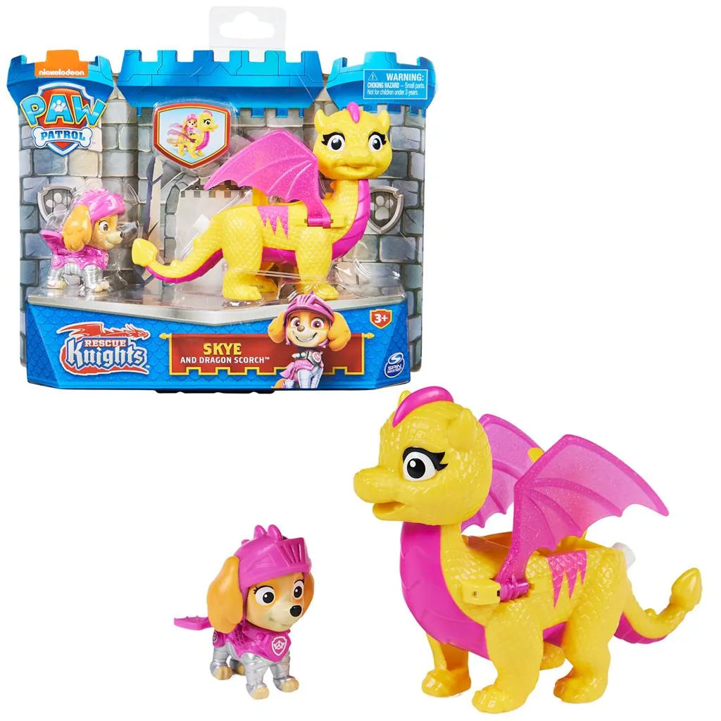 PAW Patrol Knights Rescue Hero Pups Skye And Dragon ScoRCh
