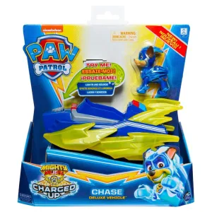 PAW Patrol Mighty Pups Charged Up Themed Vehicle Chase Deluxe Vehicle