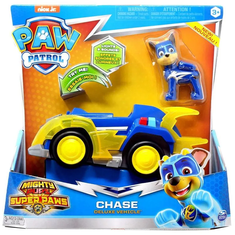 PAW Patrol Mighty Pups Themed Vehicle Chase Deluxe Vehicle