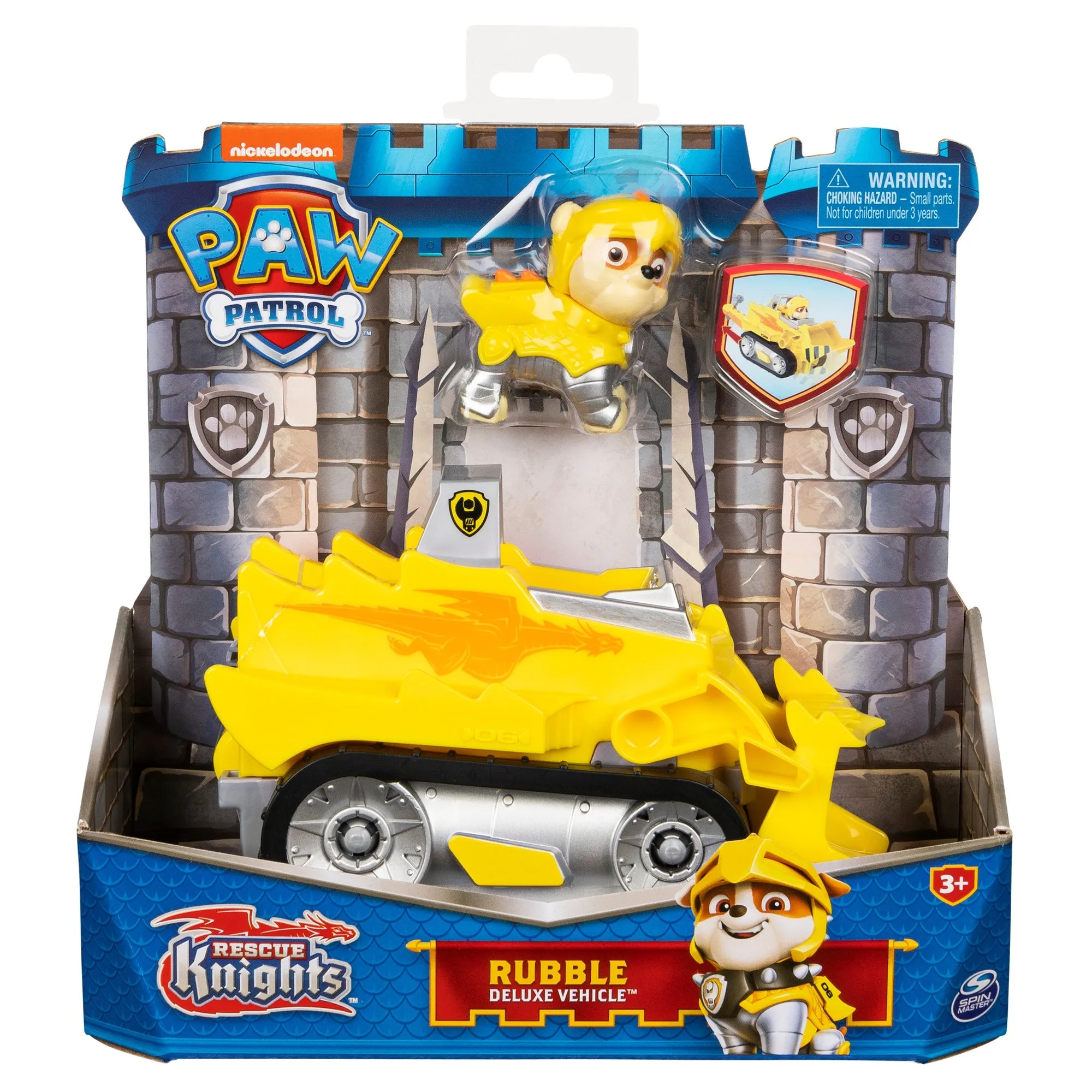 PAW Patrol Rescue Knights Themed Deluxe Vehicles Rubble