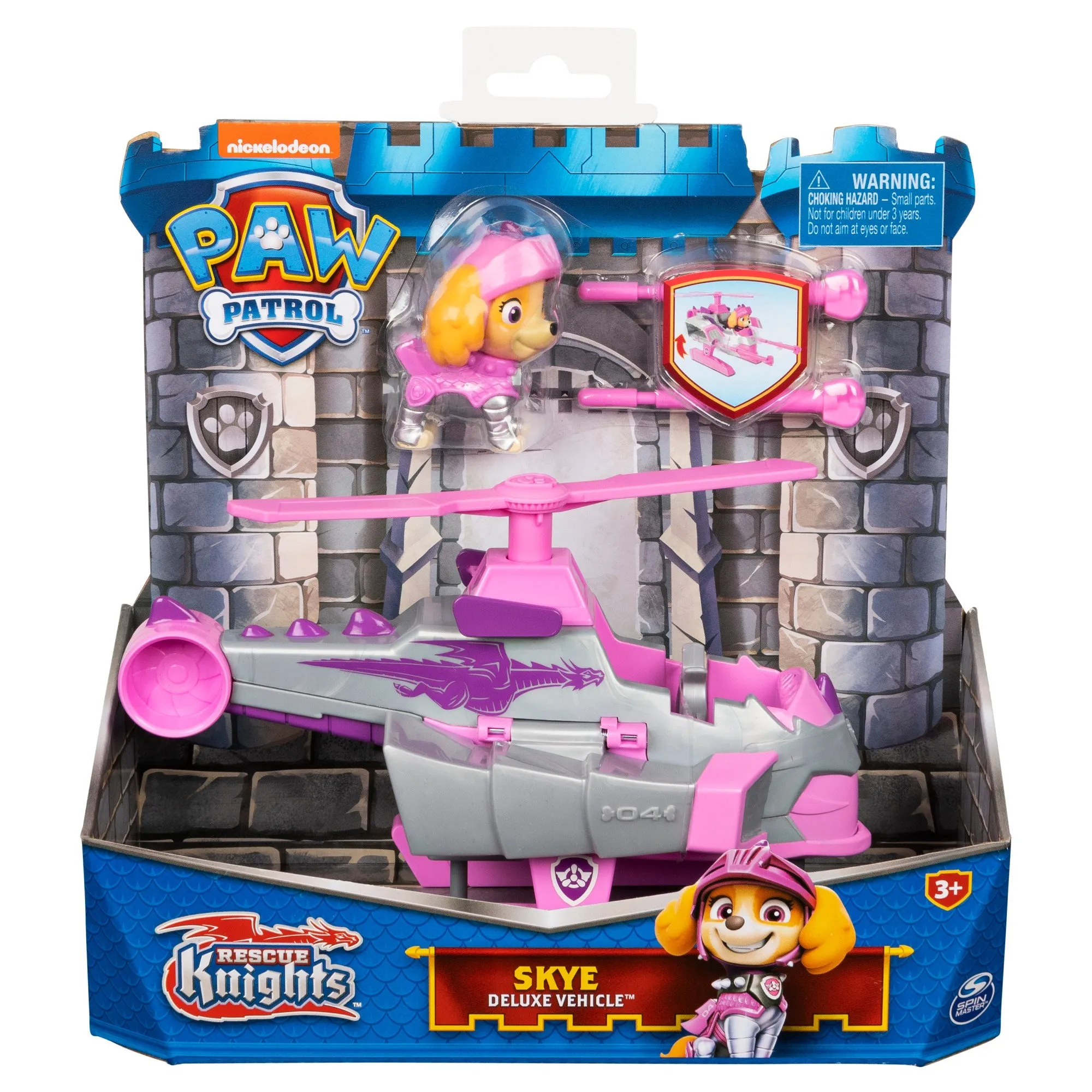 PAW Patrol Rescue Knights Themed Deluxe Vehicles Skye